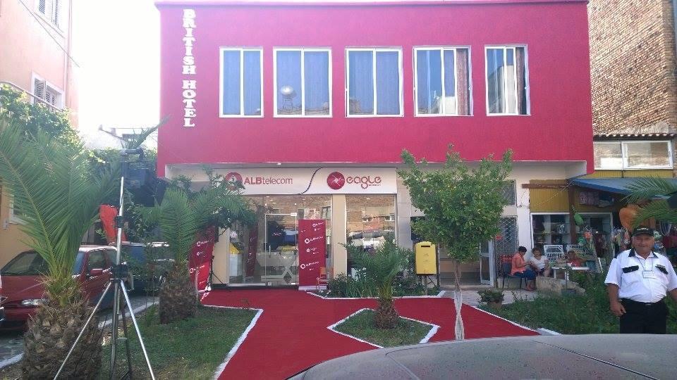 British Hotel Himare Bagian luar foto